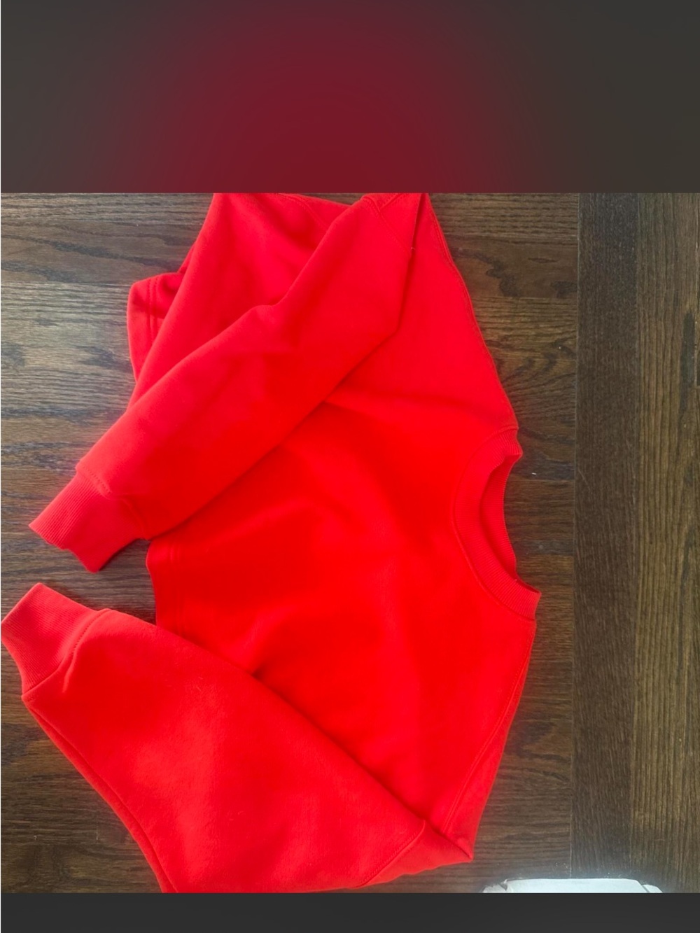 Athleta Bright Red Crewneck Sweatshirt